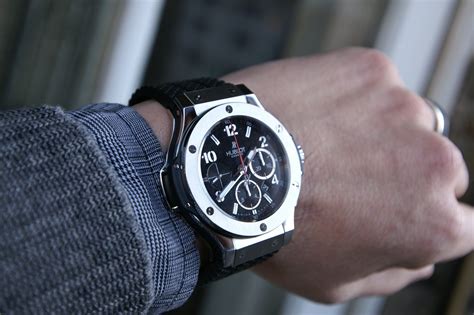 hublot big bing black gold wrist shot|hublot time only gold.